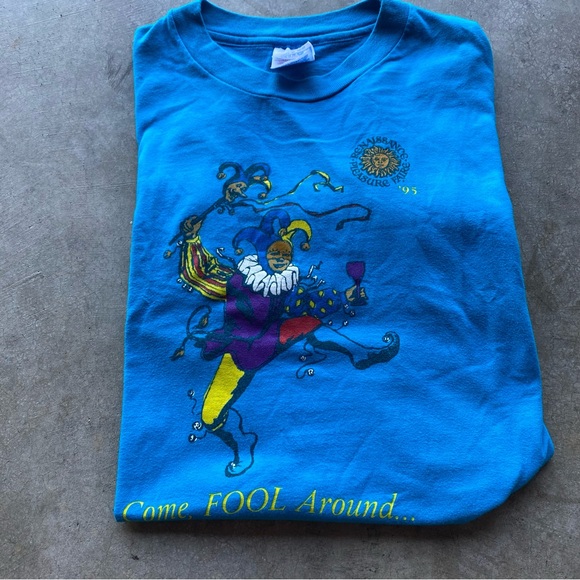 Hanes Other - Vintage 90s Renaissance Pleasure Fair Art T Shirt “Come Fool Around”